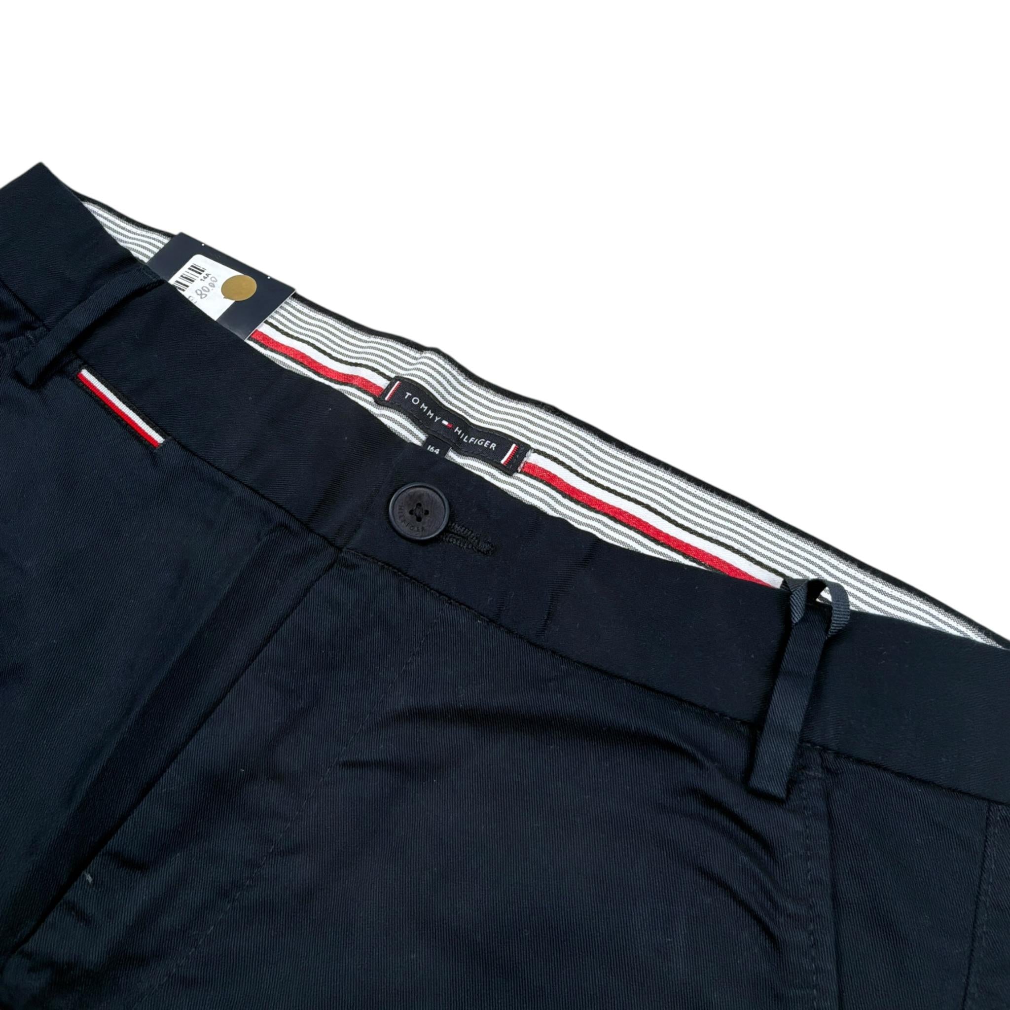 Tommy Hilfiger Bermuda tinta unita con Girovita Regolabile Blu per Bambino KB0KB08704T BLU TOMMY HILFIGER 