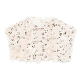Dou Dou top Tinta Unita con Paillettes E Piume per Bambina DW5A51X BEIGE DOU DOU 