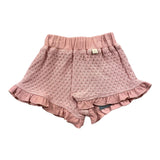 Bamboom+Babies Einfarbige Strickshorts mit elastischer Taille, Rosa für Baby-Mädchen