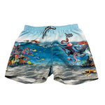 Molo Costume Modello Boxer Tinta Unita con Stampa per Bambino 8S22P405 AZZURRO MOLO 