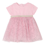 Karl Lagerfeld Abito Mezza Manica Tinta Unita In Tulle per Neonata Z30519 ROSA KARL LAGERFELD 