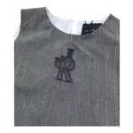 John Richmond Top Giromanica Tinta Unita per Bambina RGP26038TO GRIGIO JOHN RICHMOND 