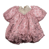 Coco' Et Mama' Abito Mezza Manica Tinta Unita per Bambina MIMOSA ROSA COCO' ET MAMA' 