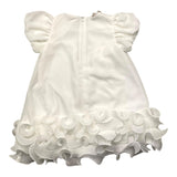 Liu Jo Einfarbiges Kleid mit weißen Rüschen für Baby Mädchen