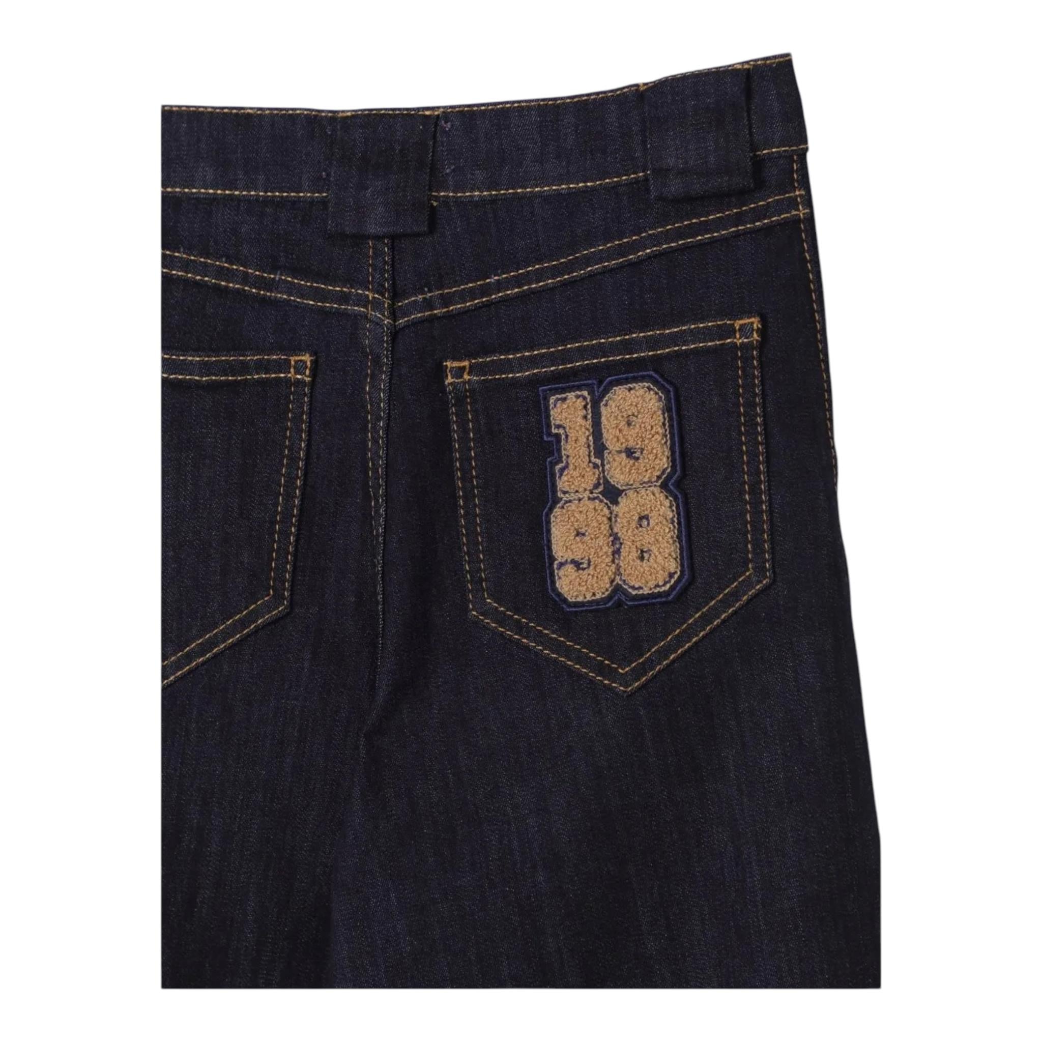 ELISABETTA FRANCHI jeans tinta unita modello palazzo con tasche america Blu per Bambina EFPA256 BLU ELISABETTA FRANCHI 