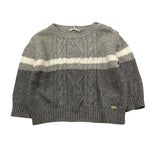 LE BEBE' maglia girocollo bicolore con fantasia a righe Grigio per Neonato LBB5148 GRIGIO LE BEBE' 