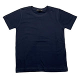 Never Too Einfarbiges T-Shirt mit Rundhalsausschnitt in Blau für Jungen
