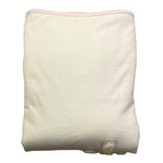 LE BEBE' coperta tinta unita con ricami in ciniglia Bianco per Neonata LBG6167 BIANCO LE BEBE' 