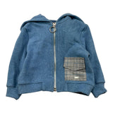 LE BEBE' felpa tinta unita con zip e cappuccio Blu per Neonato LBB5209 BLU LE BEBE' 