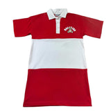 Moschino Abito Modello Polo Bicolore  per Bambina HDV0HM BIANCO/ROSSO MOSCHINO 