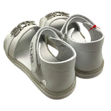Cesare Paciotti Sandalen unifarben mit weißer Logo-Applikation für Mädchen