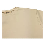 Dou Dou T-Shirt Girocollo Tinta Unita per Bambina DW8P61 PANNA DOU DOU 