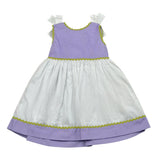 Ilfarobimbi Abito Bicolore Giromanica Bianco/Lilla per Neonata IFN50570 BIANCO/LILLA ILFAROBIMBI 