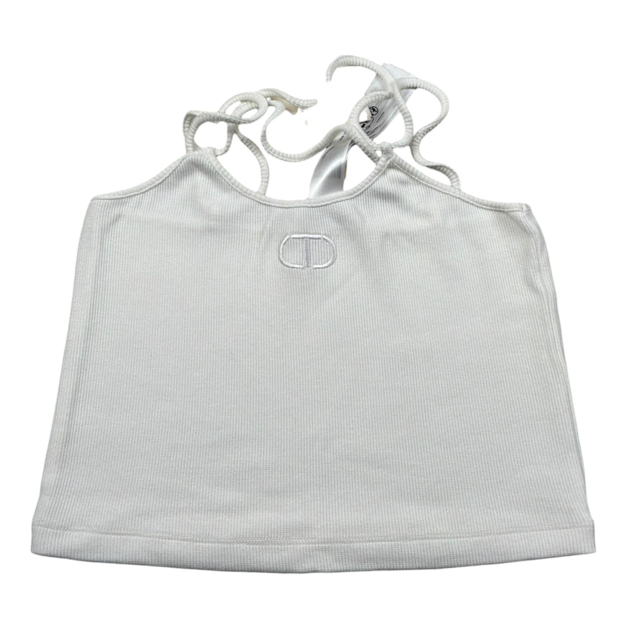 Twinset Top Tinta Unita con Logo per Bambina 251GJ2570X PANNA TWINSET 