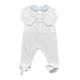 Dolcimonelli Tutita tinta unita con Fantasia A Righe Bianco per Neonato 436505008 BIANCO DOLCIMONELLI 