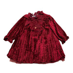 LE BEBE' abito manica lunga in velluto Rosso per Neonata LBG6079 ROSSO LE BEBE' 
