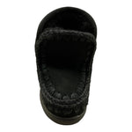 MOU stivali tinta unita con applicazione logo Nero per Bambina MUFK111000A NERO MOU 