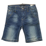 Daniele Alessandrini Denim-Bermudashorts, einfarbig, mit verstellbarem Bund, blau für Neugeborene