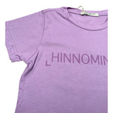 Hinnominate T-Shirt Girocollo tinta unita con Stampe Glicine per Bambina 3646M0085 GLICINE HINNOMINATE 