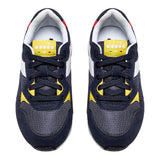 Diadora Tricolore Sneakers mit blauen Schnürsenkeln für Kinder