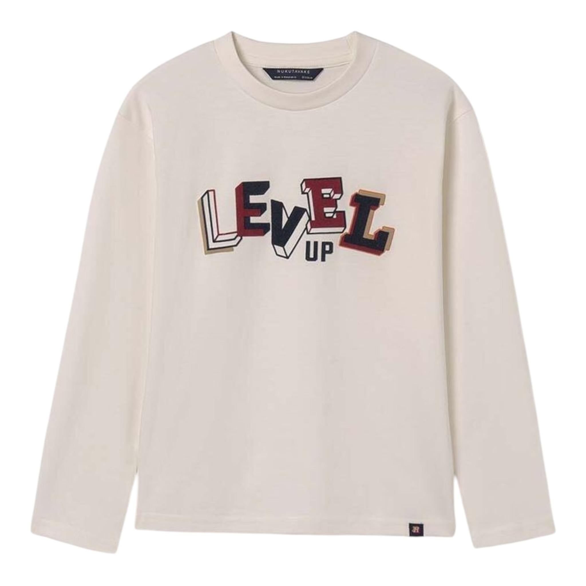 NUKUTAVAKE shirt girocollo tinta unita con stampa Bianco per Bambino 7079 BIANCO NUKUTAVAKE 