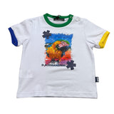 Daniele Alessandrini T-Shirt Girocollo Tinta Unita con Stampa per Neonato 1296M00234 BIANCO DANIELE ALESSANDRINI 
