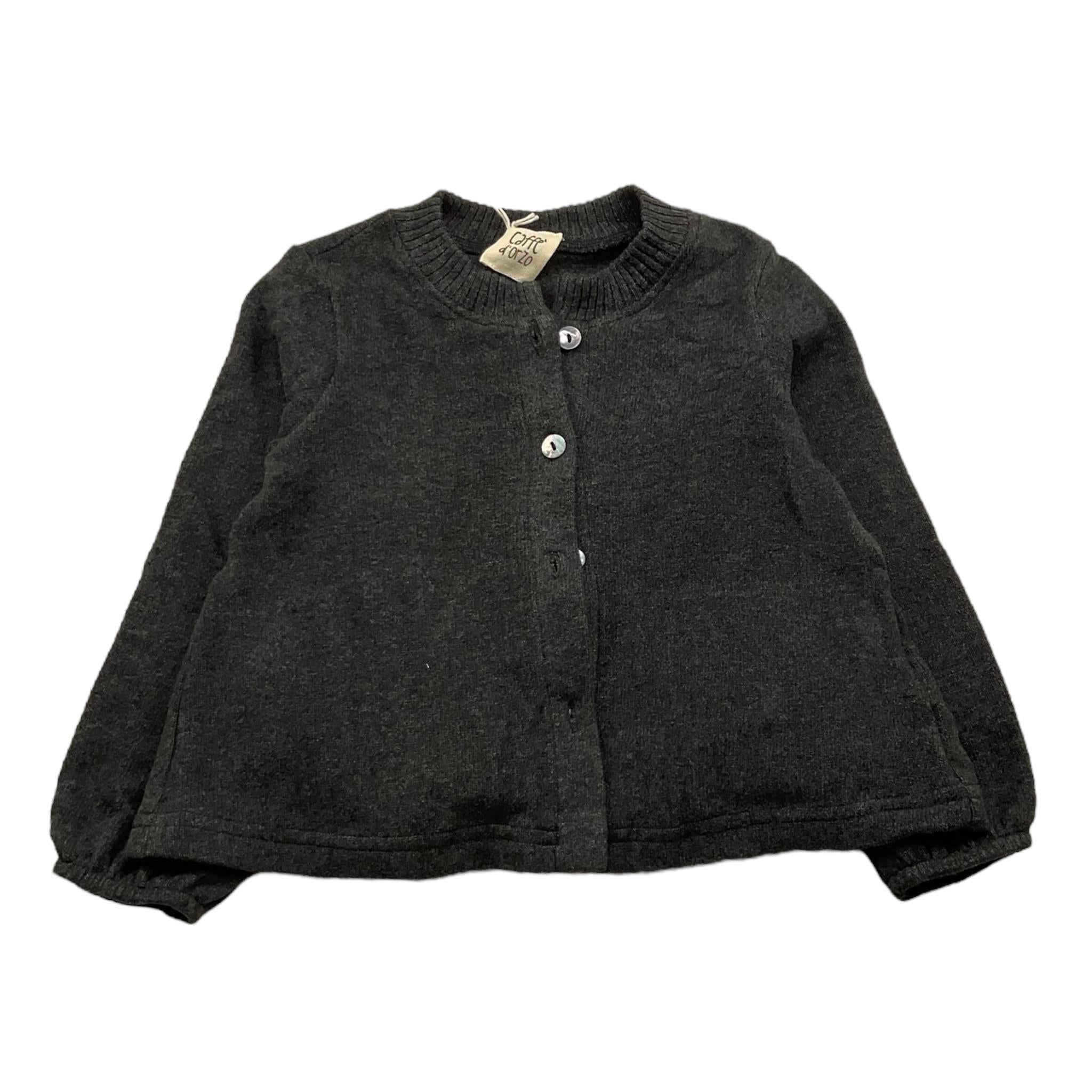 CAFFE' D'ORZO cardigan tinta unita Nero per Neonata ZV9010 NERO CAFFE' D'ORZO 