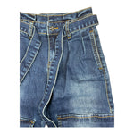 #2.0 MILANO jeans tinta unita con girovita regolabile modello a palazzo Blu per Bambina J60 BLU #2.0 MILANO 