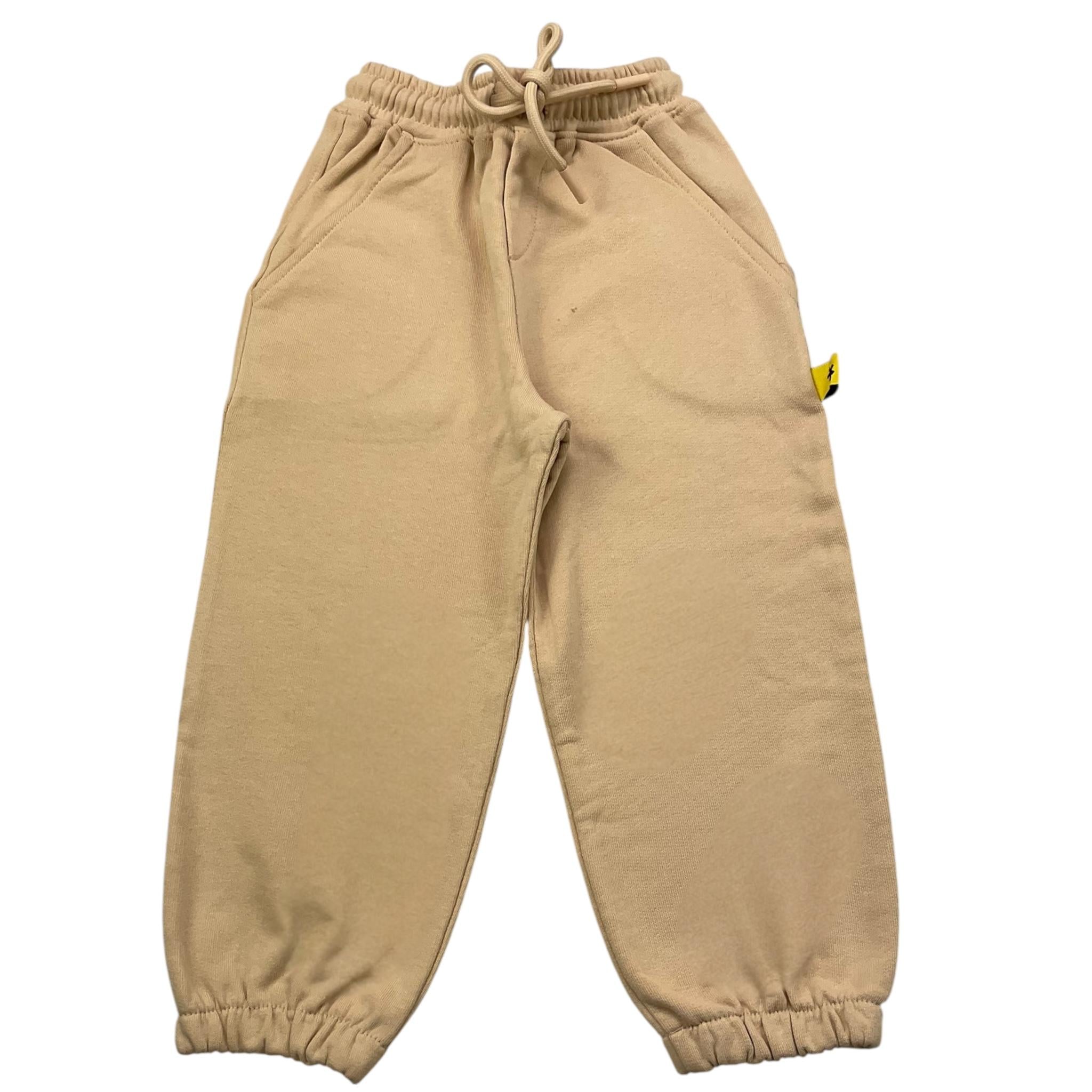 Superculture Pantalone Modello Tuta Tinta Unita con Elastico In Vita per Bambina JGTJ BEIGE SUPERCULTURE 