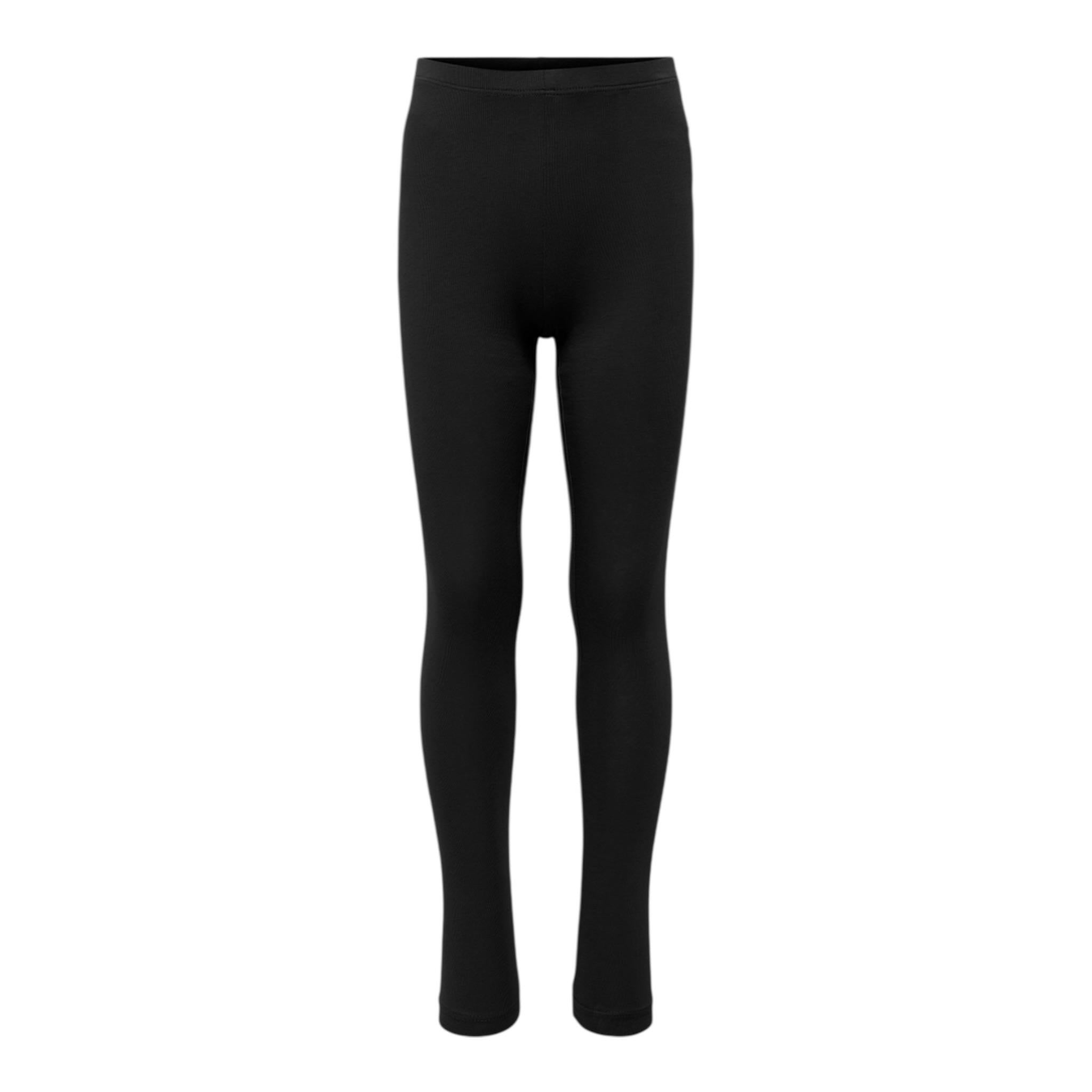 Only Leggins Tinta Unita con Elastico In Vita per Bambina 15300232 NERO ONLY 