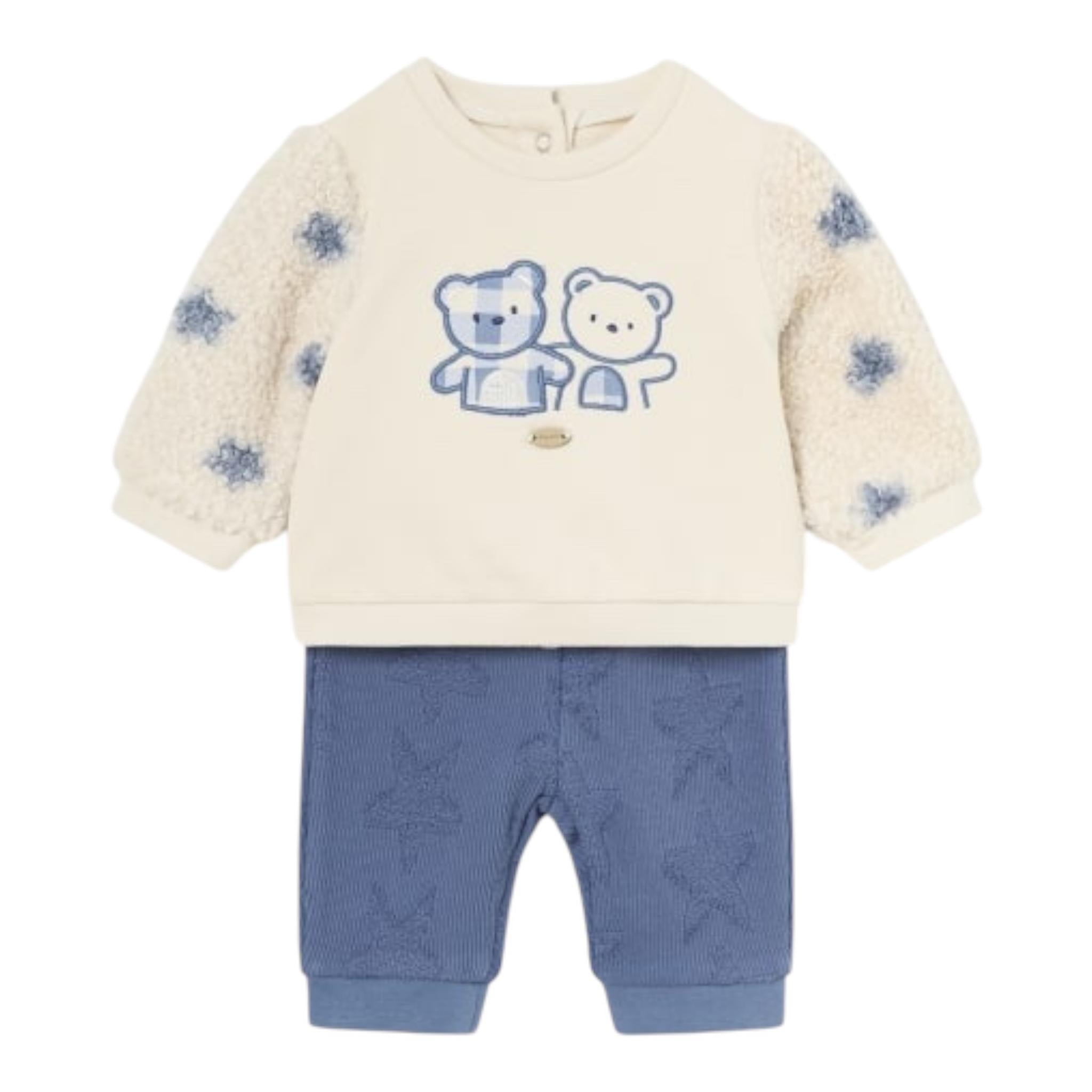 MAYORAL completo 4pz 2felpe-2pantaloni Blu per Neonato 2624 BLU MAYORAL 