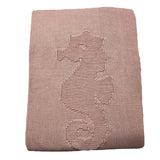 Chicco Einfarbige Decke mit rosa Stickerei für Neugeborene