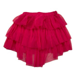 M+E‘ Einfarbiger Rock mit Tüll und elastischer Taille Fuchsia für Baby Mädchen