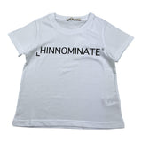 Hinnominate Einfarbiges Rundhals-T-Shirt mit Aufdruck in Weiß für Mädchen