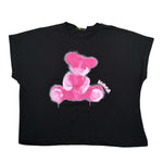 Disclaimer T-Shirt Girocollo tinta unita con Stampa Nero per Bambina 25EDK58523 NERO DISCLAIMER 