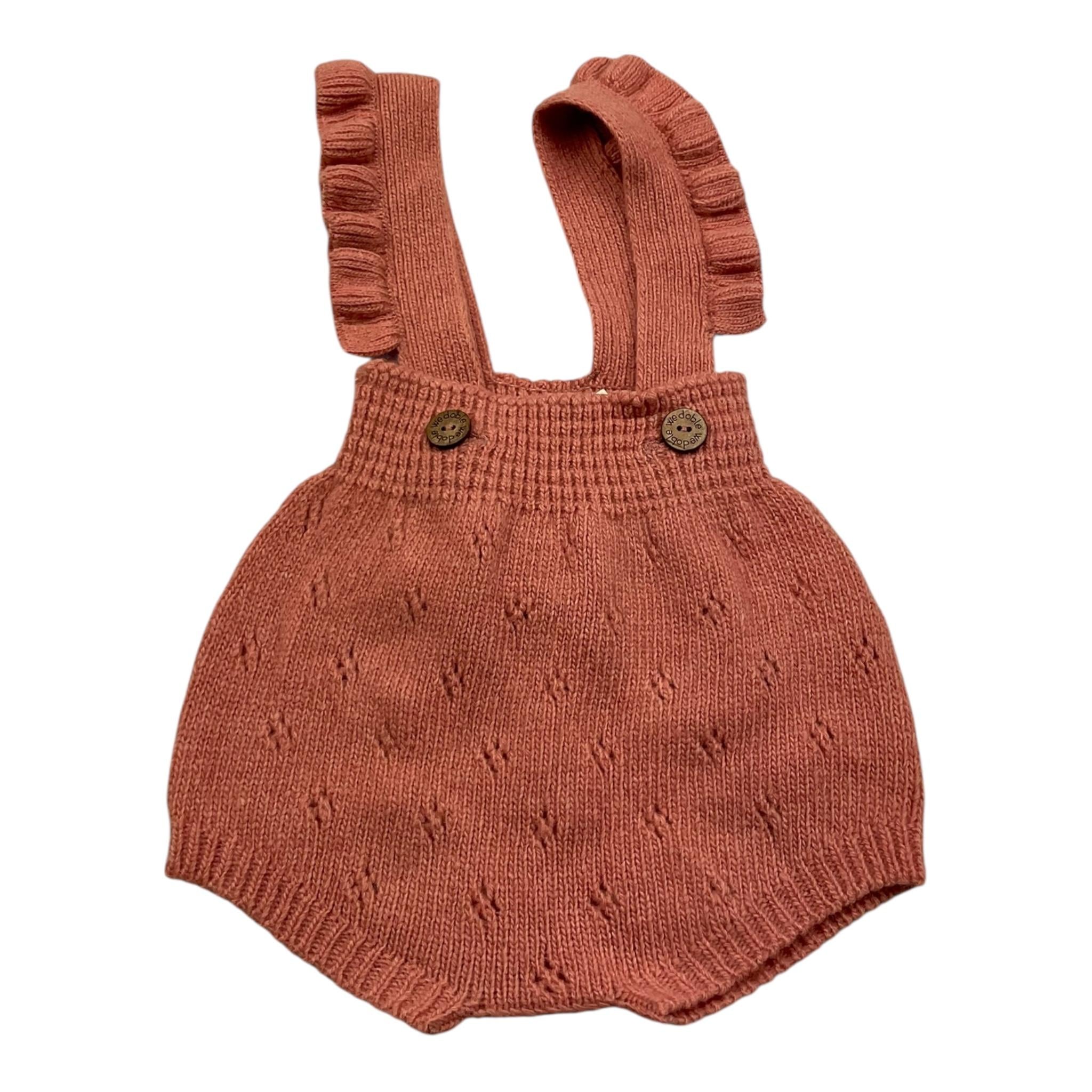 WEDOBLE pagliaccetto tinta unita con trafori Rosa per Neonata I2406305B ROSA WEDOBLE 