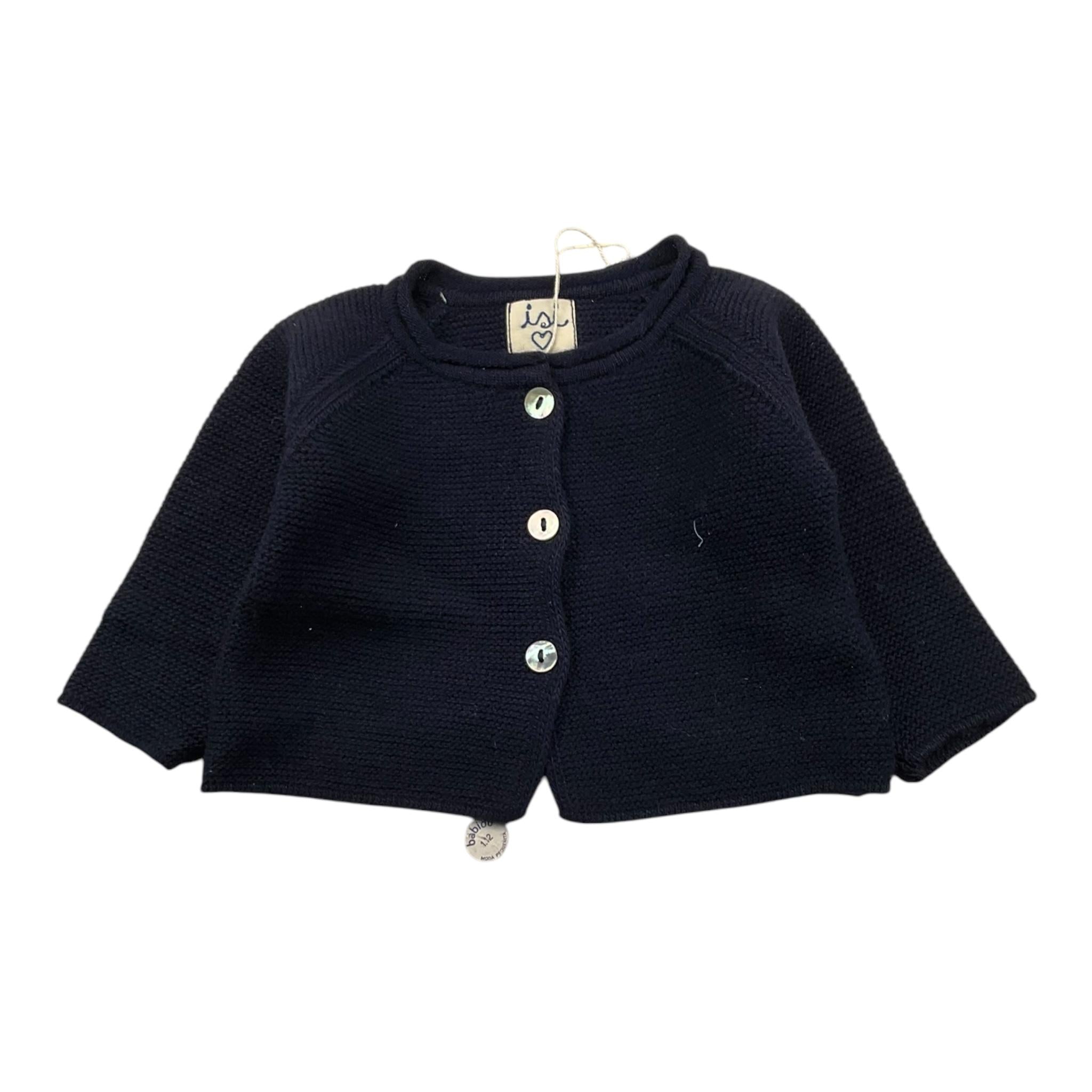 MALVI & CO cardigan tinta unita con bottoni Blu per Neonata FCCM017GFLLN BLU MALVI & CO 