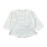 Babyvip Camicia Tinta Unita con Bottoni In Contrasto per Neonato T1345 BIANCO BABYVIP 