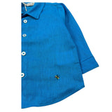 Manuel Ritz Camicia Manica Lunga tinta unita Blu per Neonato MR2580N BLU MANUEL RITZ 