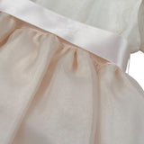 Childrenfashionatelier Abito Cerimonia Tinta Unita Mezza Manica per Neonata 2066AB ROSA CHILDRENFASHIONATELIER 