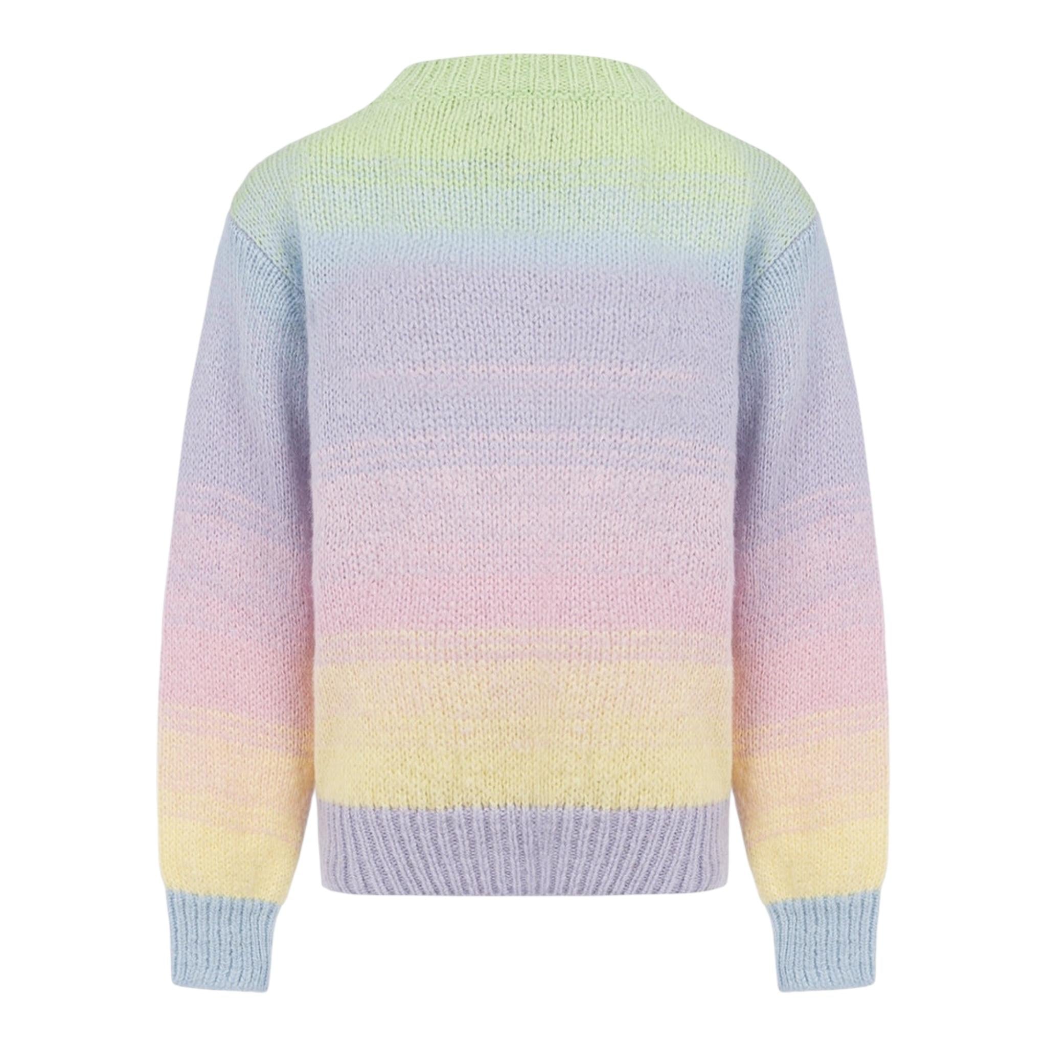 SAINT BARTH maglia girocollo tinta unita con stampa Multicolor per Neonata DANY009 MULTICOLOR SAINT BARTH 