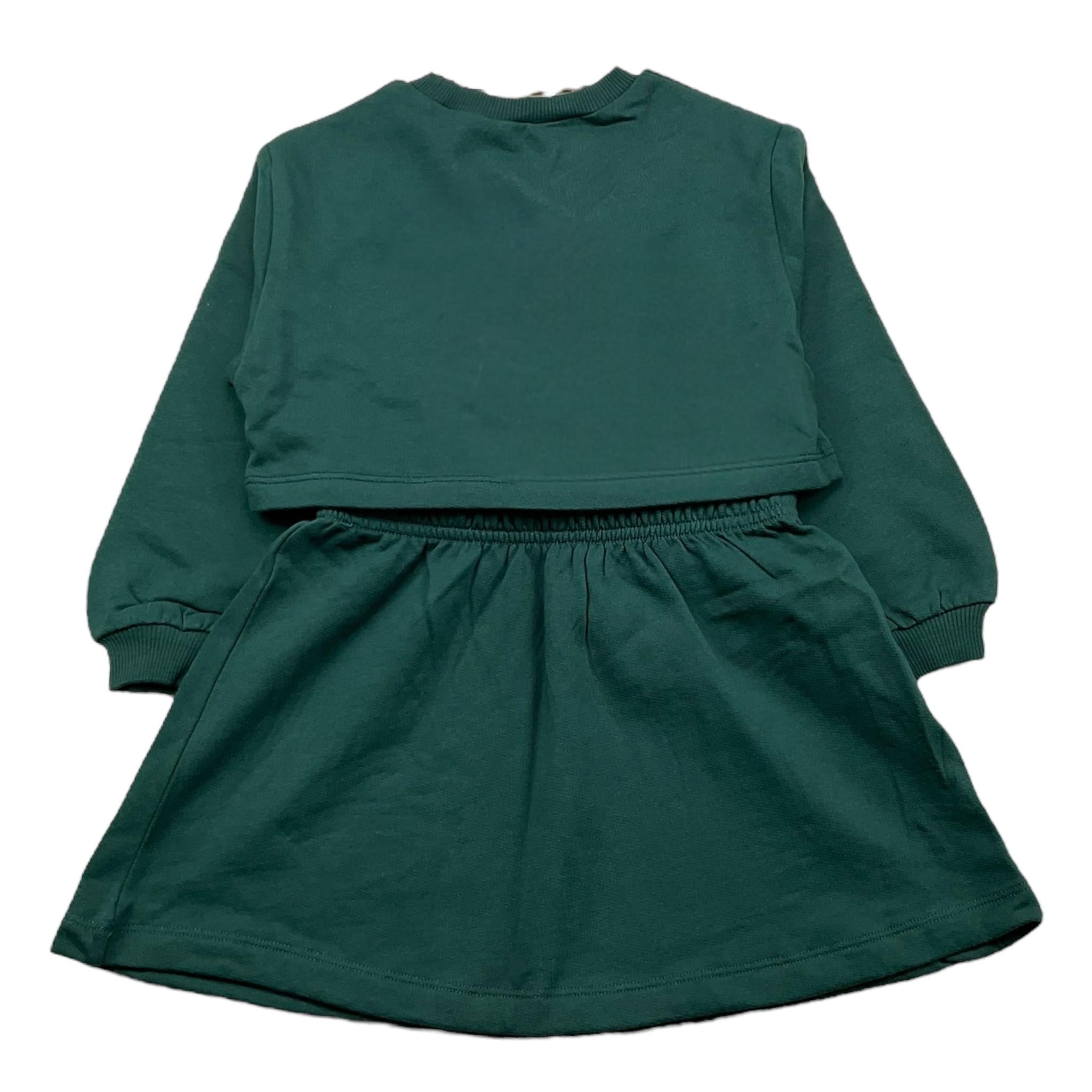 MAYORAL completo 2pz felpa-shorts tinta unita Verde per Bambina 4927JX VERDE MAYORAL 