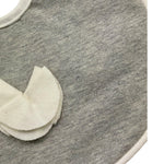 Ninnaoh Bavetta Tinta Unita con Applicazione per Neonata I17122 GRIGIO NINNAOH 