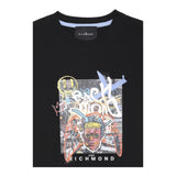 John Richmond T-Shirt Tinta Unita con Stampa per Bambino RBP25170TS NERO JOHN RICHMOND 