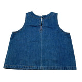 top in denim tinta unita giromanica AYL0001 BLU SAINT BARTH 