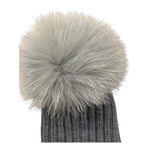 BABY LORD cappello tinta unita con pon pon Grigio per Neonata 628N GRIGIO BABY LORD 