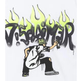 Disclaimer T-Shirt Girocollo Tinta Unita con Stampe per Bambino 25EDK58419X BIANCO DISCLAIMER 