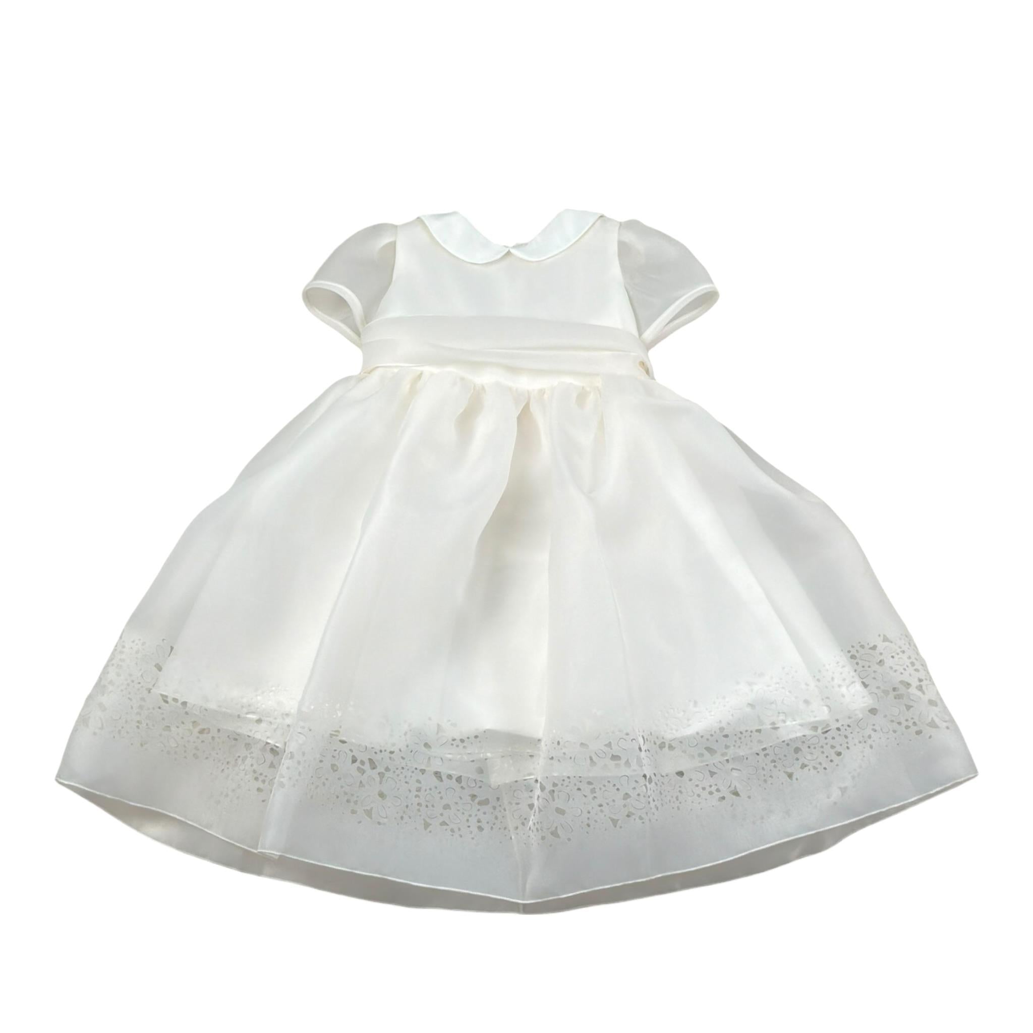 Childrenfashionatelier Abito Cerimonia Tinta Unita Mezza Manica per Neonata 201AB ROSA CHILDRENFASHIONATELIER 