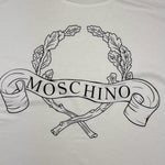 MOSCHINO t-shirt girocollo tinta unita con stampa Bianco per Bambino HZM05G BIANCO MOSCHINO 