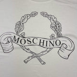 MOSCHINO t-shirt girocollo tinta unita con stampa Bianco per Bambino HZM05G BIANCO MOSCHINO 